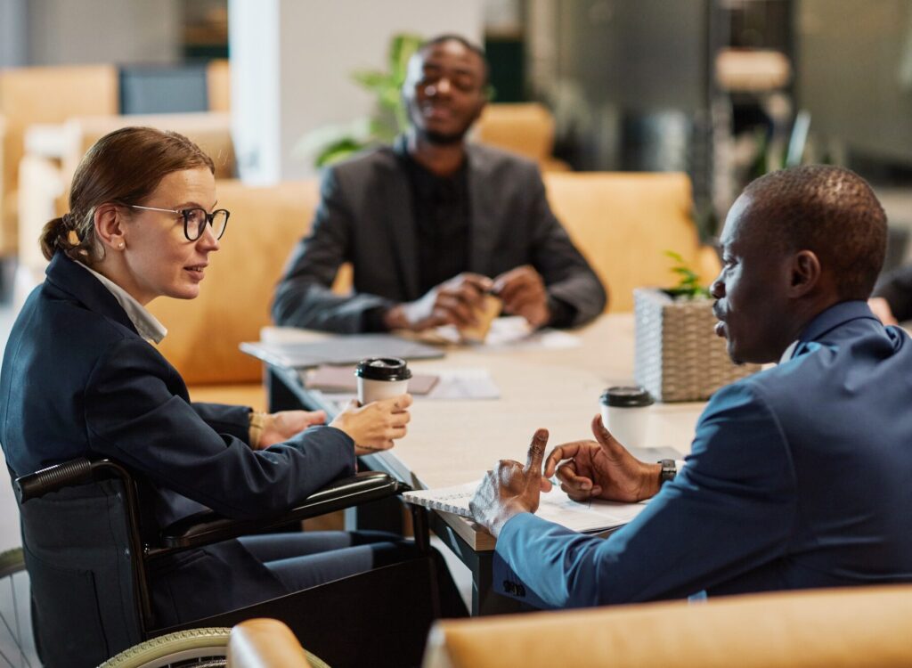 Female Leader in Business Meeting